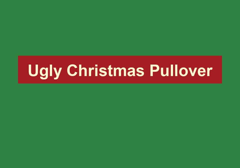 ugly christmas pullover