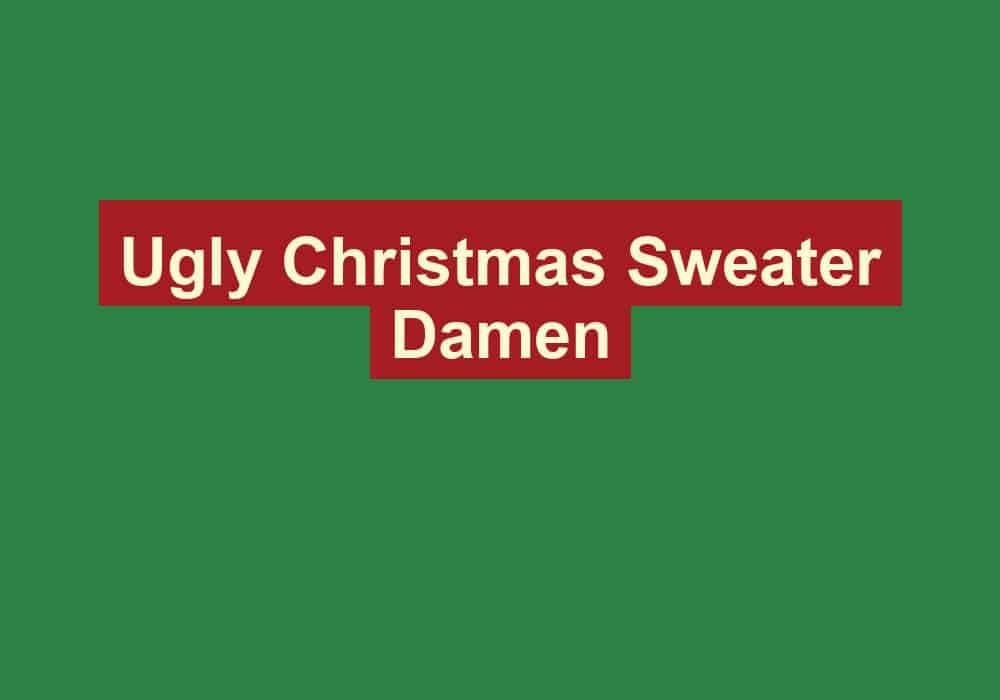 ugly christmas sweater damen