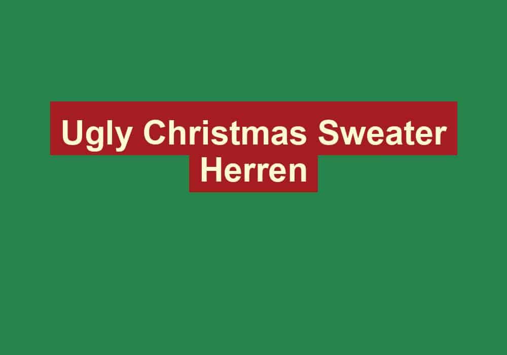 ugly christmas sweater herren