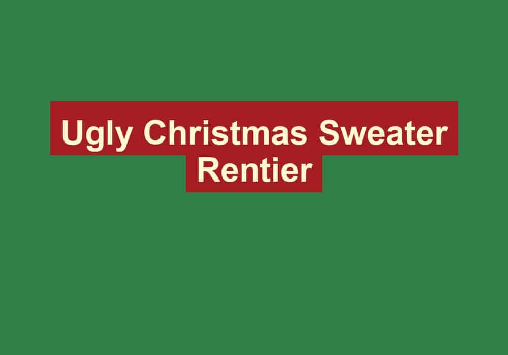 ugly christmas sweater rentier