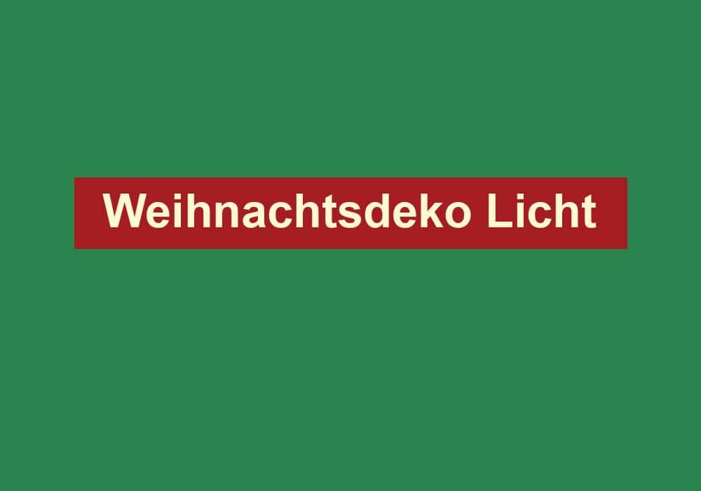 weihnachtsdeko licht