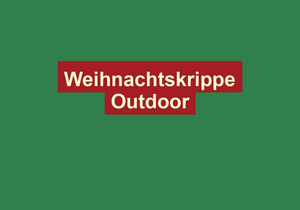 weihnachtskrippe outdoor