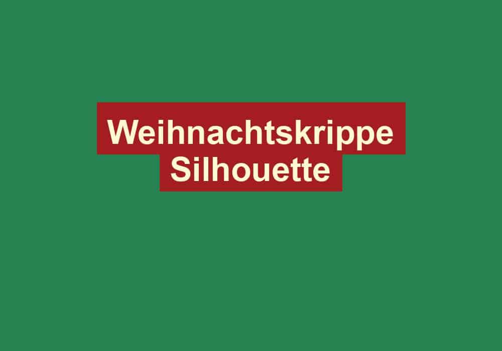 weihnachtskrippe silhouette