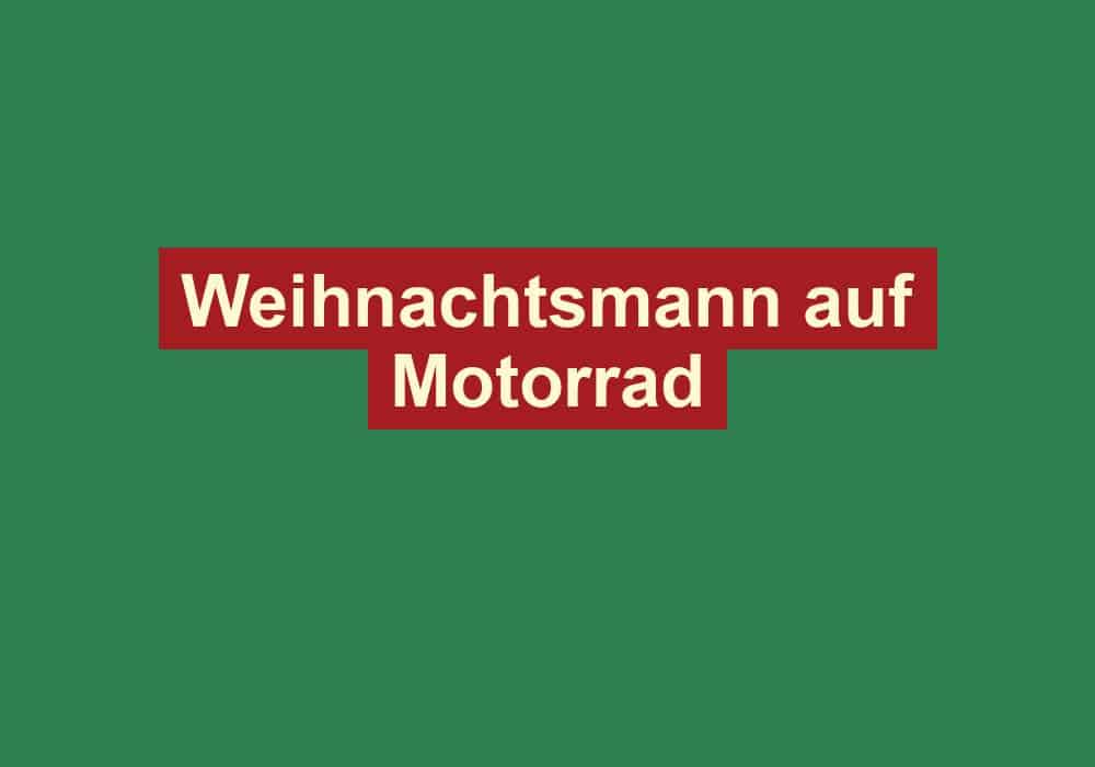 weihnachtsmann auf motorrad