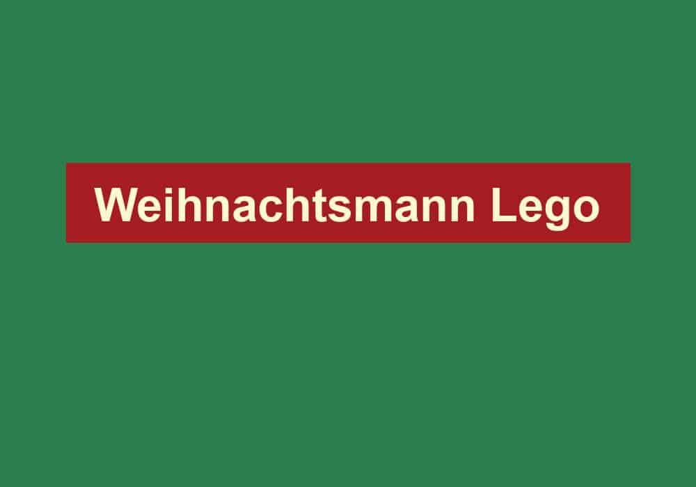 weihnachtsmann lego