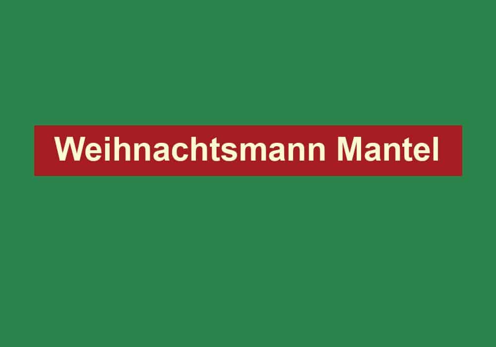 weihnachtsmann mantel