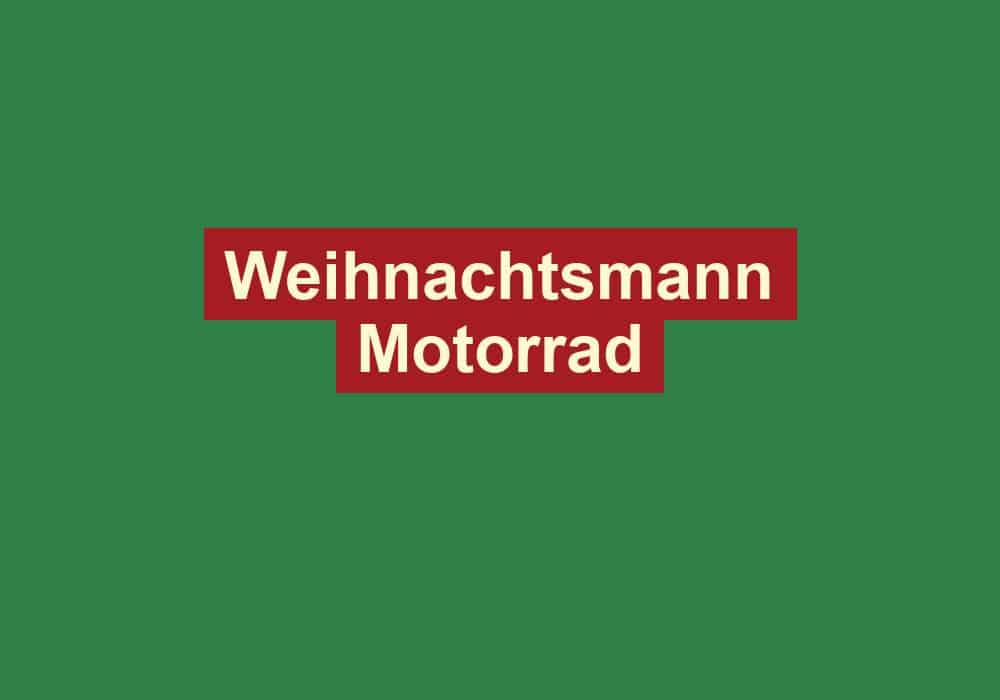 weihnachtsmann motorrad