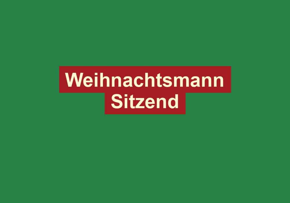 weihnachtsmann sitzend