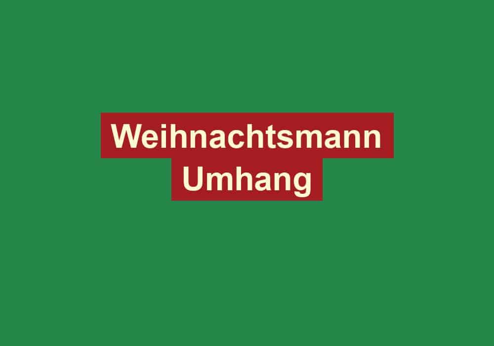 weihnachtsmann umhang
