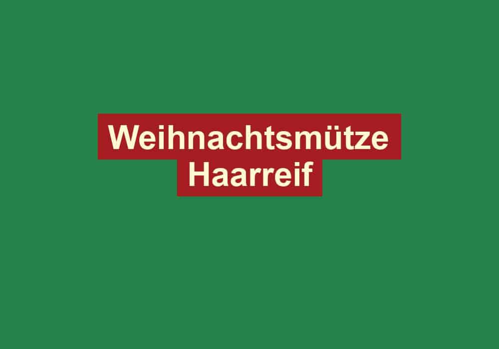 weihnachtsmuetze haarreif