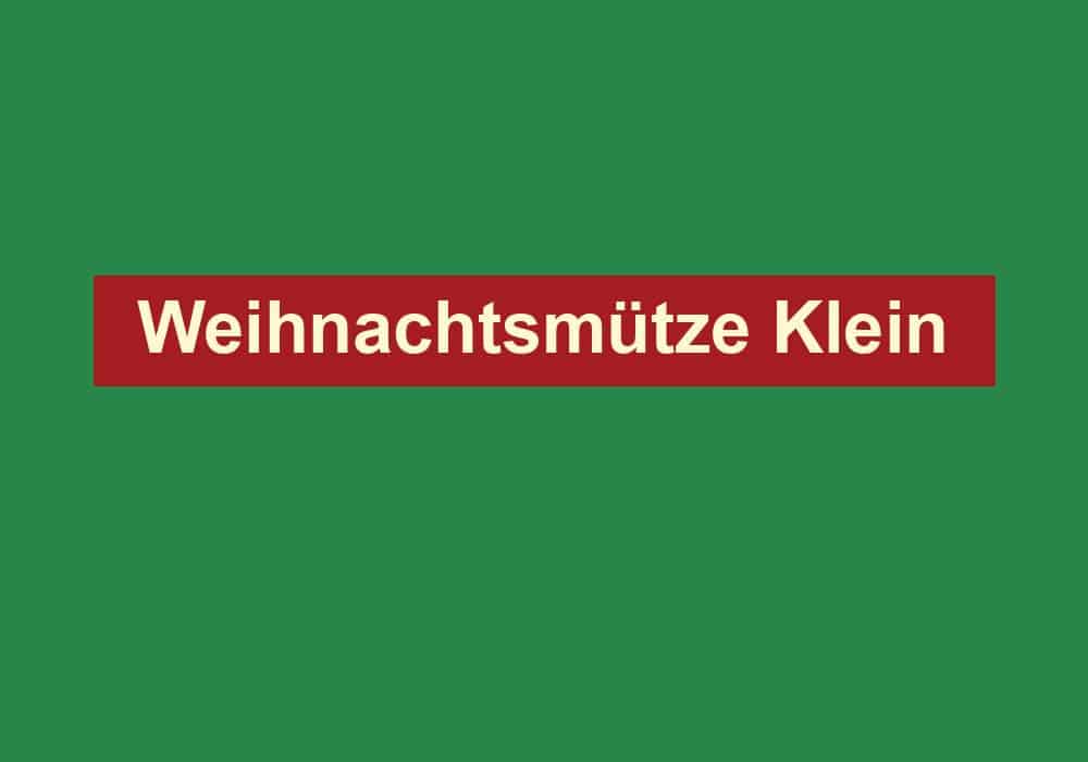 weihnachtsmuetze klein