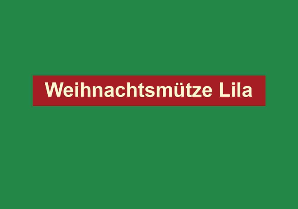 weihnachtsmuetze lila