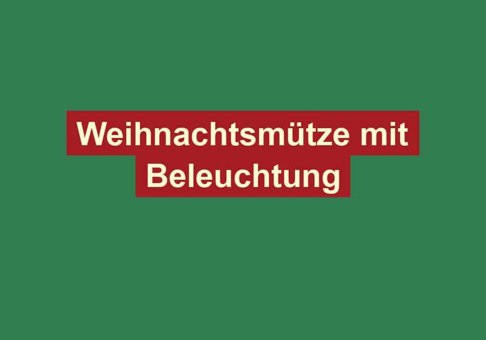 weihnachtsmuetze mit beleuchtung