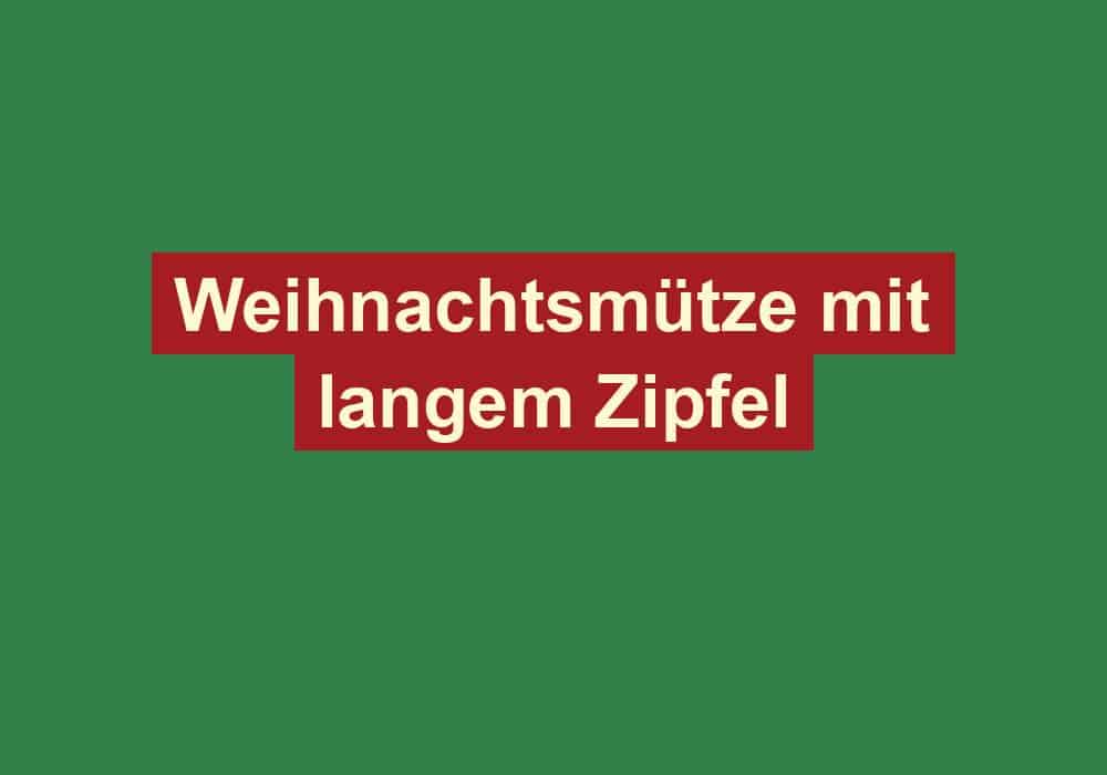 weihnachtsmuetze mit langem zipfel