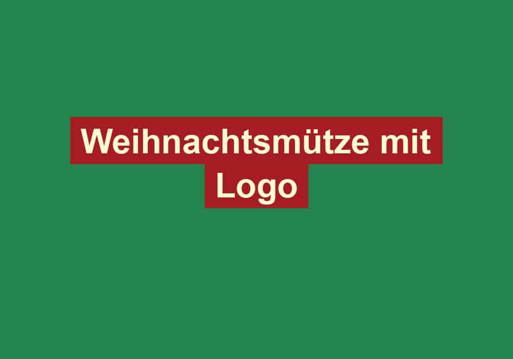 weihnachtsmuetze mit logo
