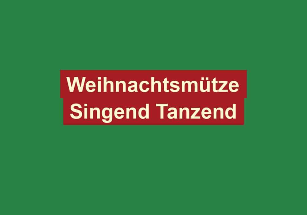weihnachtsmuetze singend tanzend