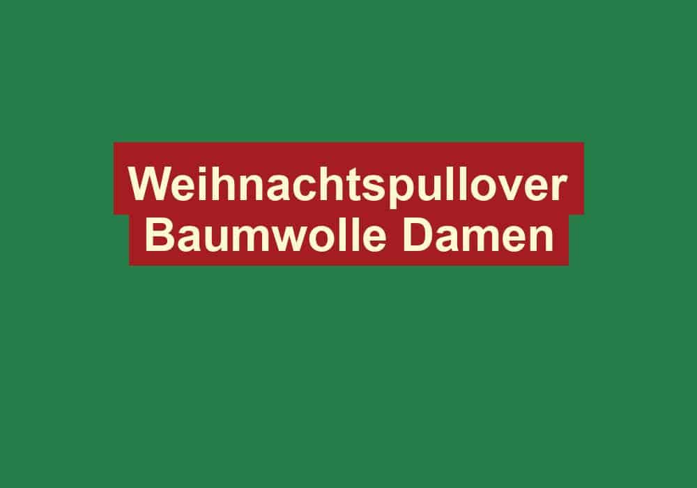 weihnachtspullover baumwolle damen