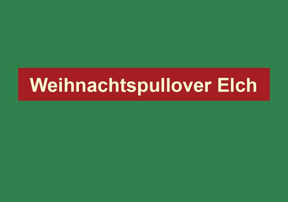 weihnachtspullover elch