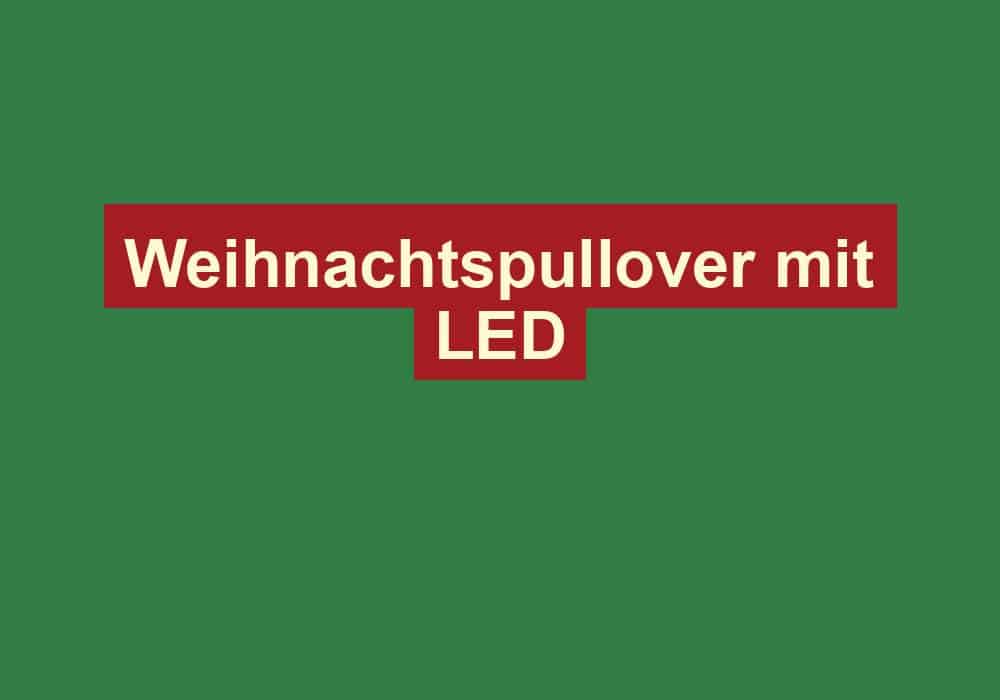 weihnachtspullover mit led