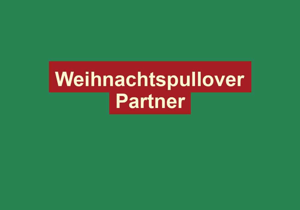 weihnachtspullover partner