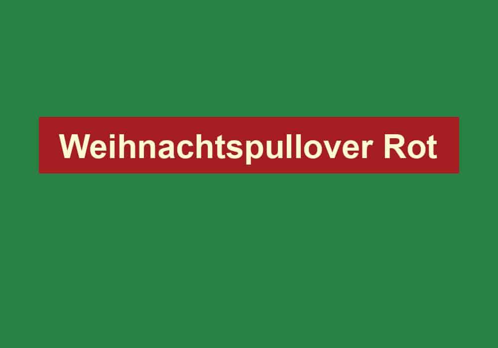 weihnachtspullover rot