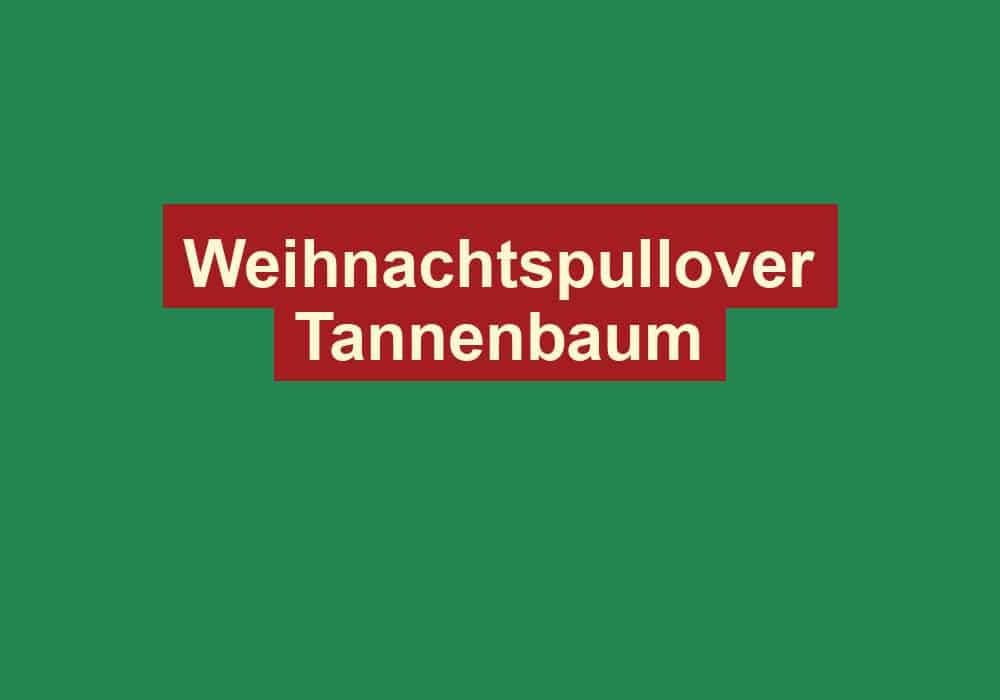 weihnachtspullover tannenbaum