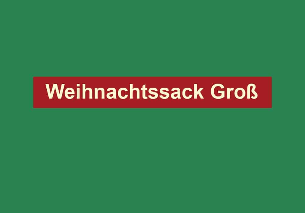weihnachtssack gross