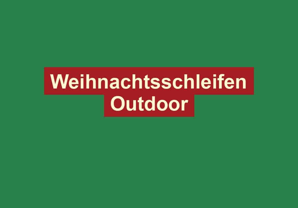 weihnachtsschleifen outdoor
