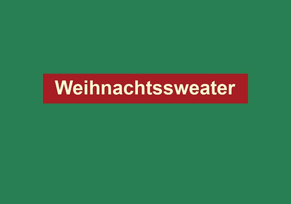 weihnachtssweater