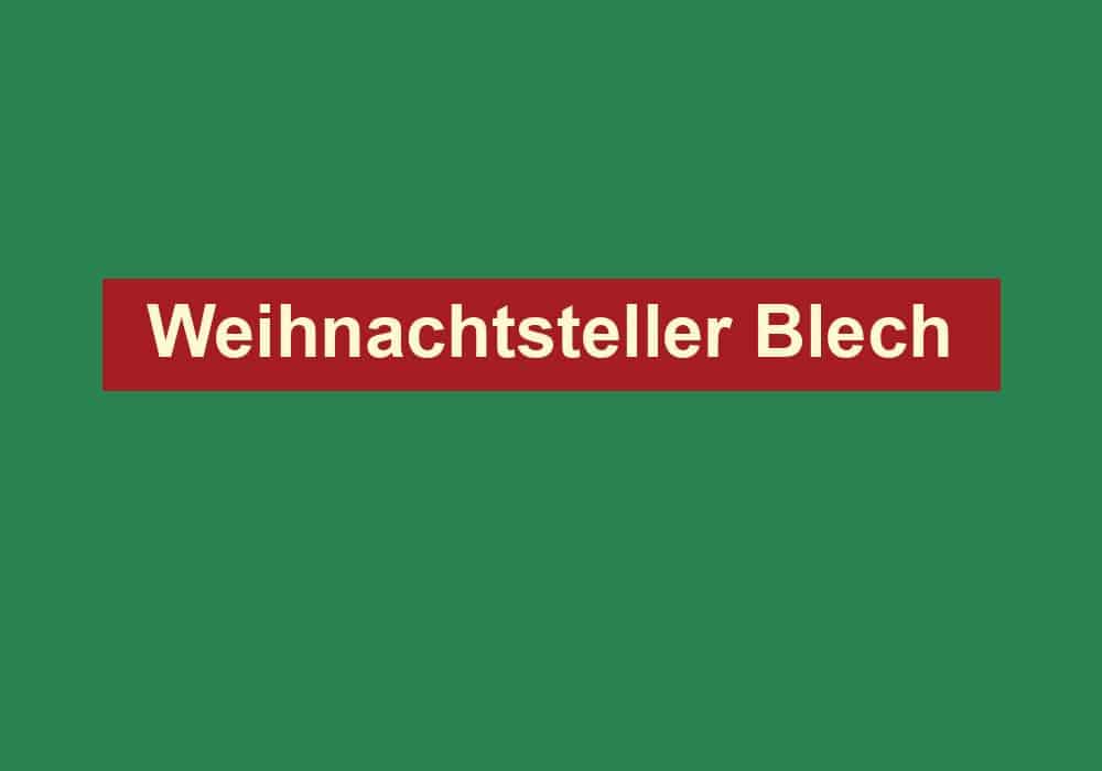 weihnachtsteller blech
