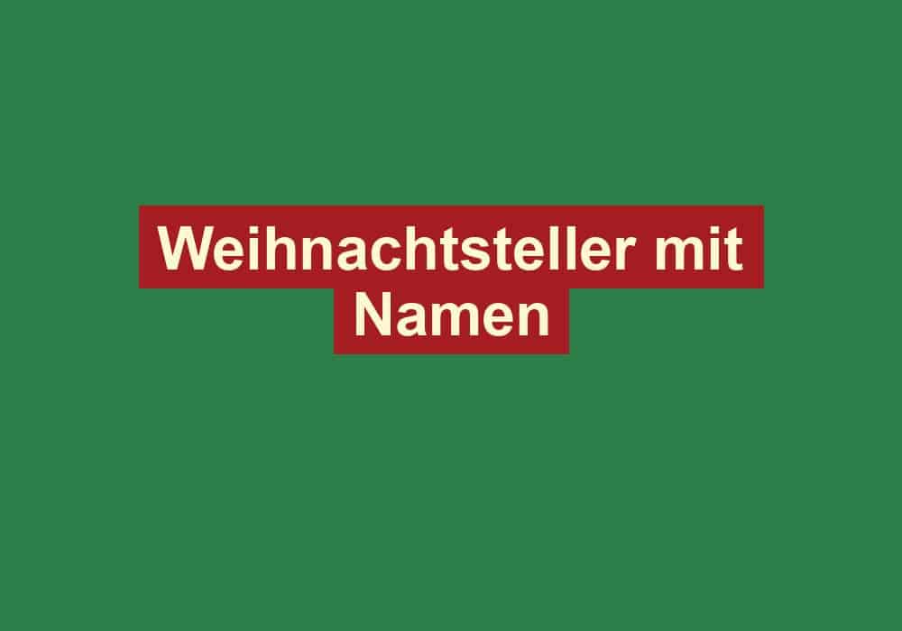 weihnachtsteller mit namen