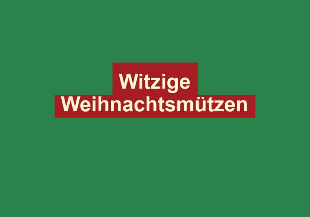 witzige weihnachtsmuetzen