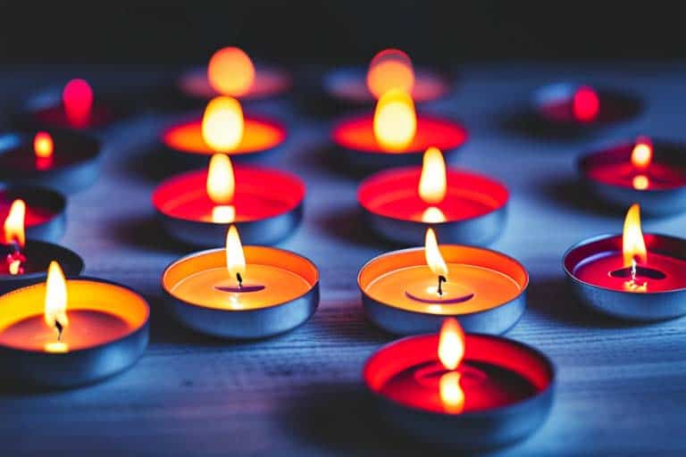 Teelicht Rot Weihnachten
