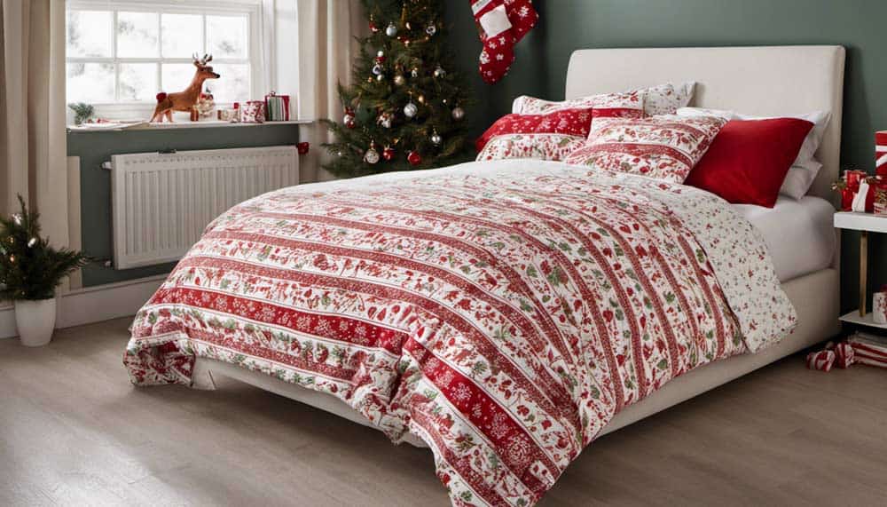 Bettbezug mit Weihnachtsmotiv