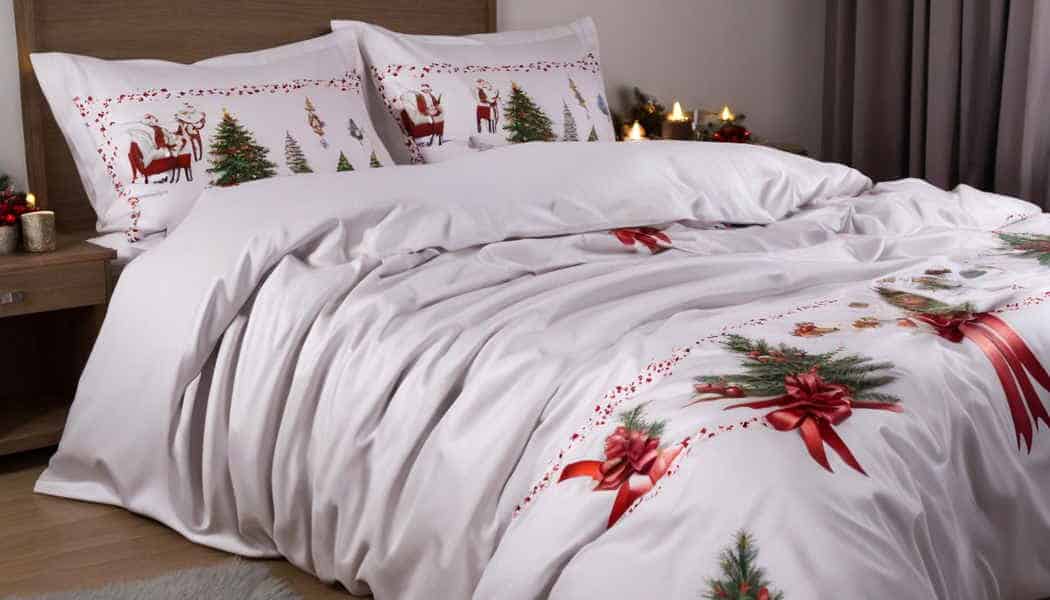 Bettwäsche aus Mako-Satin mit Weihnachtsmotiv (NF)