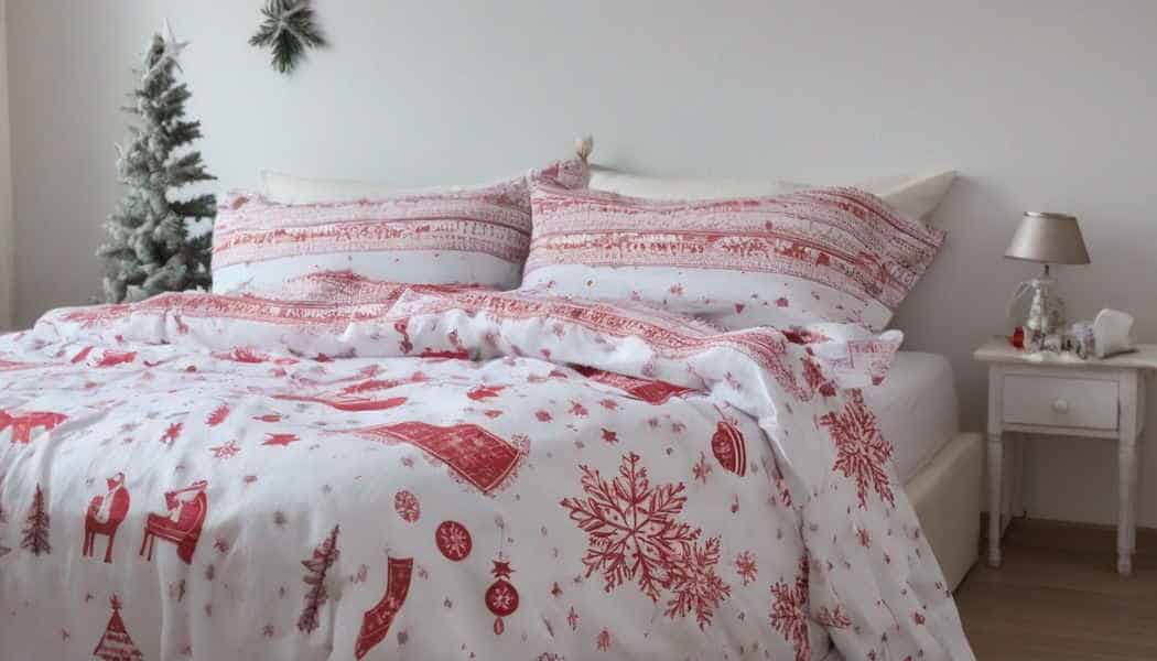 Bettwäsche aus Baumwolle mit Weihnachtsmotiv (NF)