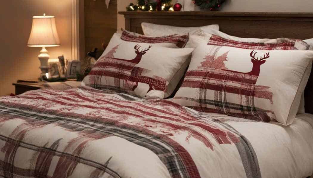 Bettwäsche mit Hirsch-Weihnachtsmotiv (NF)
