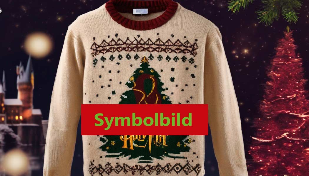 Weihnachtspullover mit Harry Potter Motiv, Symbolbild (NF)
