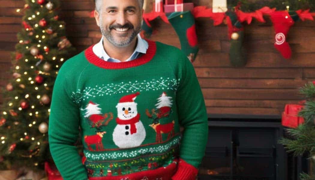 Lustiger Weihnachtspullover für Herren (NF)